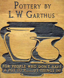pottery sign